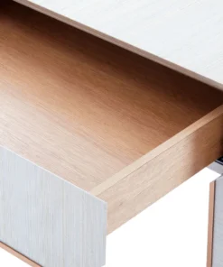 Bungalow 5 Madeline 1 Drawer Side Table Platinum