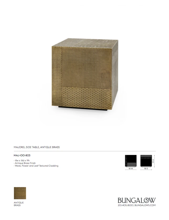 Bungalow 5 Majorel Side Table Antique Brass New Arrivals 11 Bungalow 5 Majorel Side Table Antique Brass New Arrivals