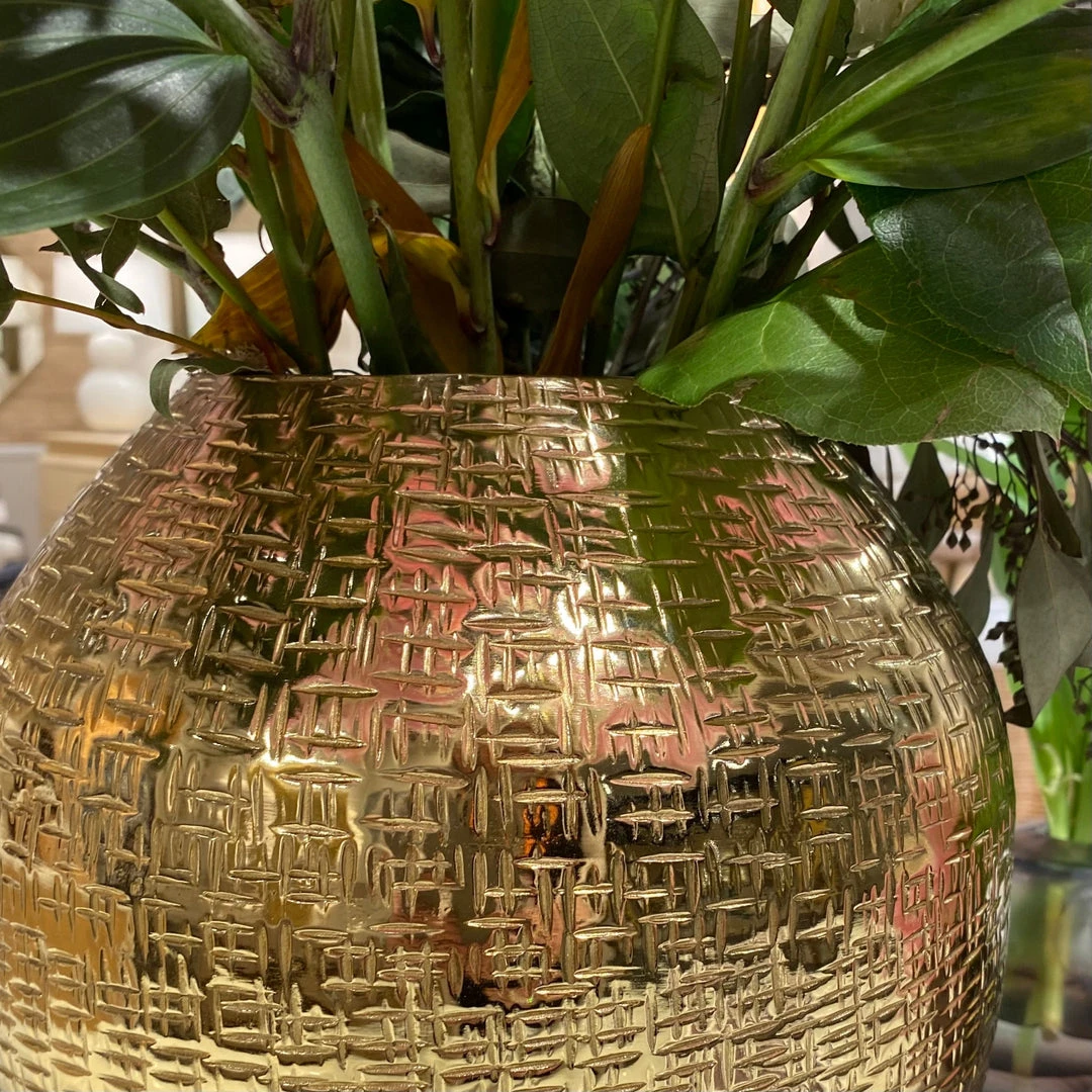 Bungalow 5 New Arrivals Mali Medium Cache Pot Brass 4 Bungalow 5 New Arrivals Mali Medium Cache Pot Brass