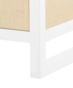 Bungalow 5 New Arrivals Mallet 8 Drawer Dresser Grasscloth And White Lacquer