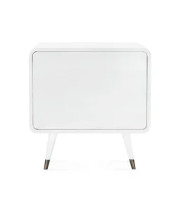 Bungalow 5 Malmo Two Drawer Side Table White New Arrivals