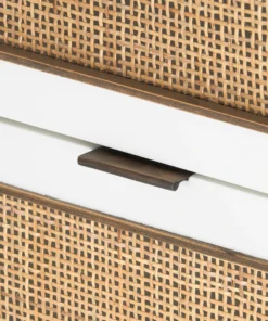 Bungalow 5 Malmo Two Drawer Side Table White New Arrivals