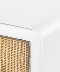 Bungalow 5 Malmo Two Drawer Side Table White New Arrivals