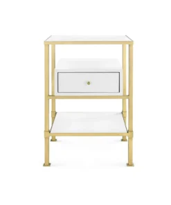 Bungalow 5 Marcel 1 Drawer Side Table White