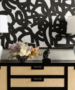 Bungalow 5 Maze Framed Silk Panel Black 11 Bungalow 5 Maze Framed Silk Panel Black