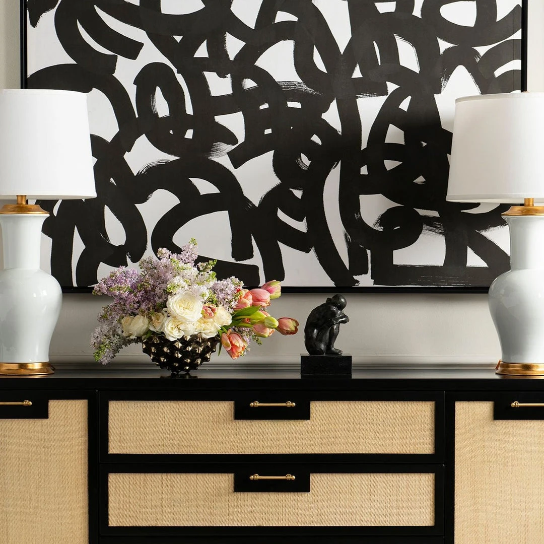 Bungalow 5 Maze Framed Silk Panel Black 3 Bungalow 5 Maze Framed Silk Panel Black