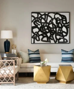 Bungalow 5 Maze Framed Silk Panel Black 12 Bungalow 5 Maze Framed Silk Panel Black