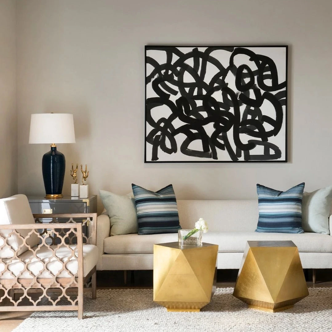 Bungalow 5 Maze Framed Silk Panel Black 4 Bungalow 5 Maze Framed Silk Panel Black