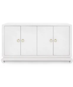 Bungalow 5 Meredith 4 Door Cabinet White 14 Bungalow 5 Meredith 4 Door Cabinet White