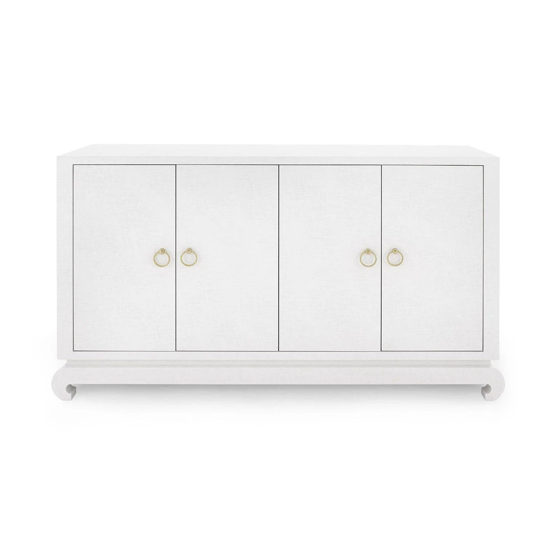 Bungalow 5 Meredith 4 Door Cabinet White 3 Bungalow 5 Meredith 4 Door Cabinet White