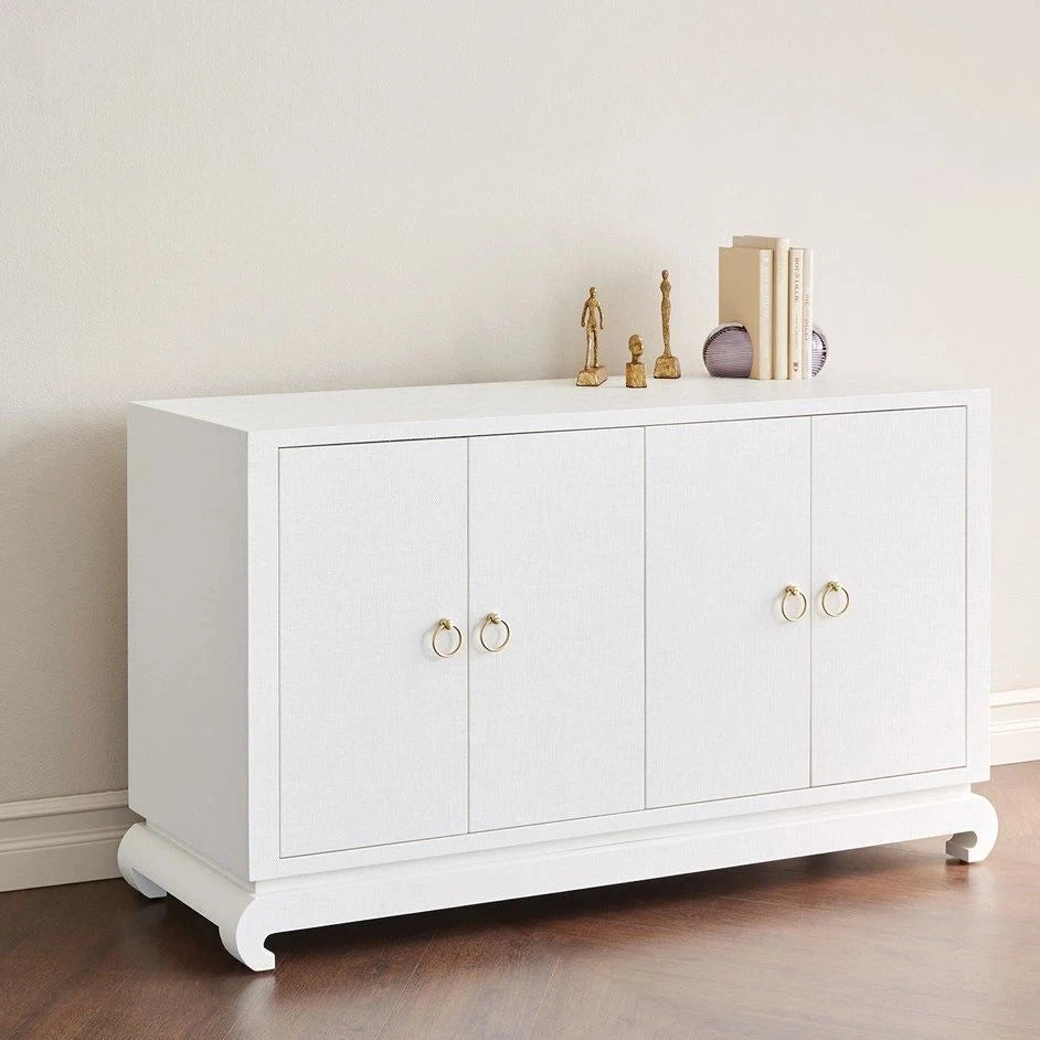 Bungalow 5 Meredith 4 Door Cabinet White 6 Bungalow 5 Meredith 4 Door Cabinet White