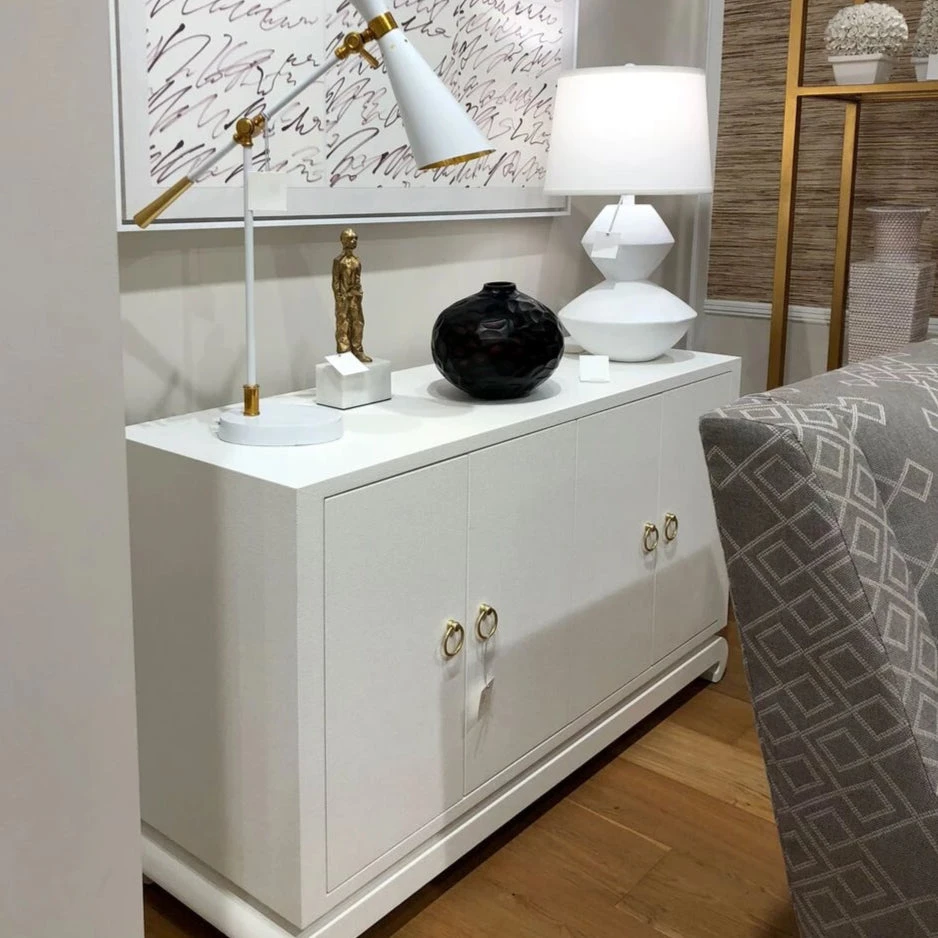 Bungalow 5 Meredith 4 Door Cabinet White 5 Bungalow 5 Meredith 4 Door Cabinet White