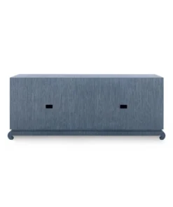 Bungalow 5 New Arrivals Meredith Extra Large 4 Door Cabinet Navy Blue