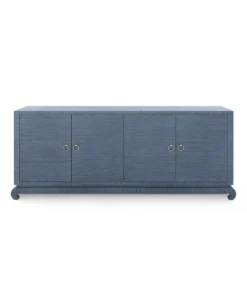 Bungalow 5 New Arrivals Meredith Extra Large 4 Door Cabinet Navy Blue