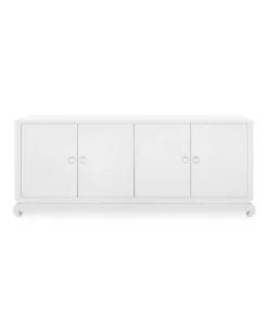 Bungalow 5 New Arrivals Meredith Extra Large 4 Door Cabinet White
