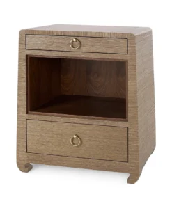 Bungalow 5 New Arrivals Ming 2 Drawer Side Table Brown