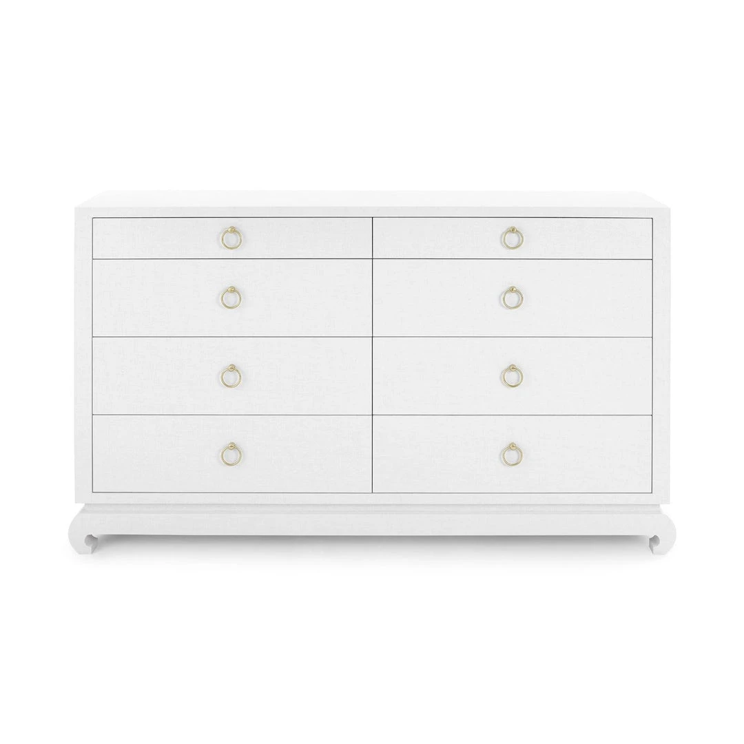 Bungalow 5 Ming Extra Large 8 Drawer Dresser White New Arrivals 5 Bungalow 5 Ming Extra Large 8 Drawer Dresser White New Arrivals