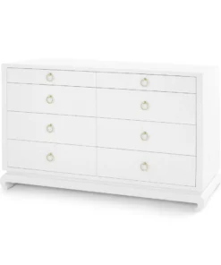 Bungalow 5 Ming Extra Large 8 Drawer Dresser White New Arrivals