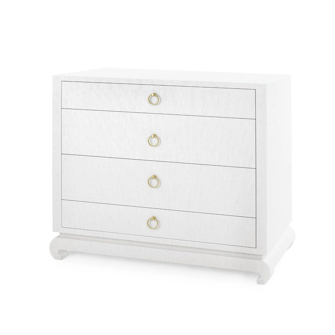 Bungalow 5 New Arrivals Ming Large 4 Drawer Chest White 1 Bungalow 5 New Arrivals Ming Large 4 Drawer Chest White