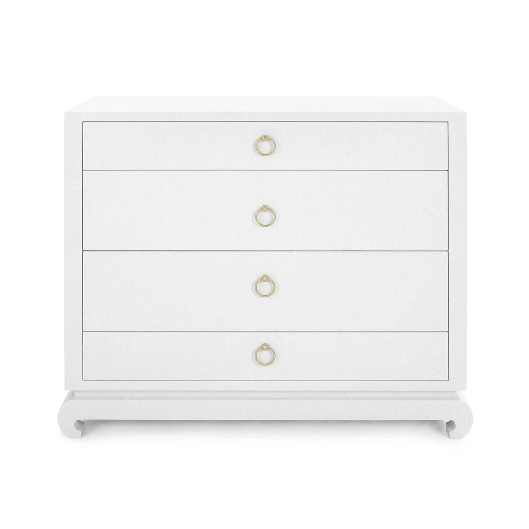 Bungalow 5 New Arrivals Ming Large 4 Drawer Chest White 10 Bungalow 5 New Arrivals Ming Large 4 Drawer Chest White