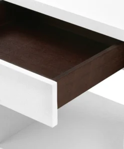 Bungalow 5 Morgan 1 Drawer Side Table White