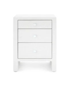 Bungalow 5 Morgan 3 Drawer Side Table White New Arrivals