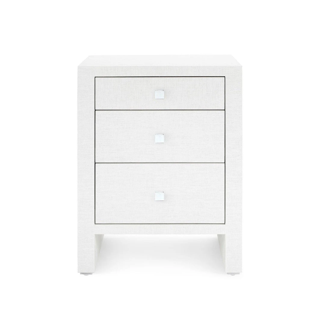 Bungalow 5 Morgan 3 Drawer Side Table White New Arrivals 1 Bungalow 5 Morgan 3 Drawer Side Table White New Arrivals