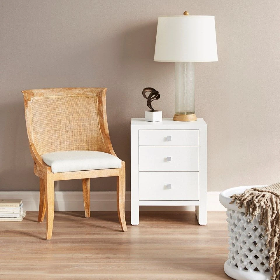 Bungalow 5 Morgan 3 Drawer Side Table White New Arrivals 2 Bungalow 5 Morgan 3 Drawer Side Table White New Arrivals