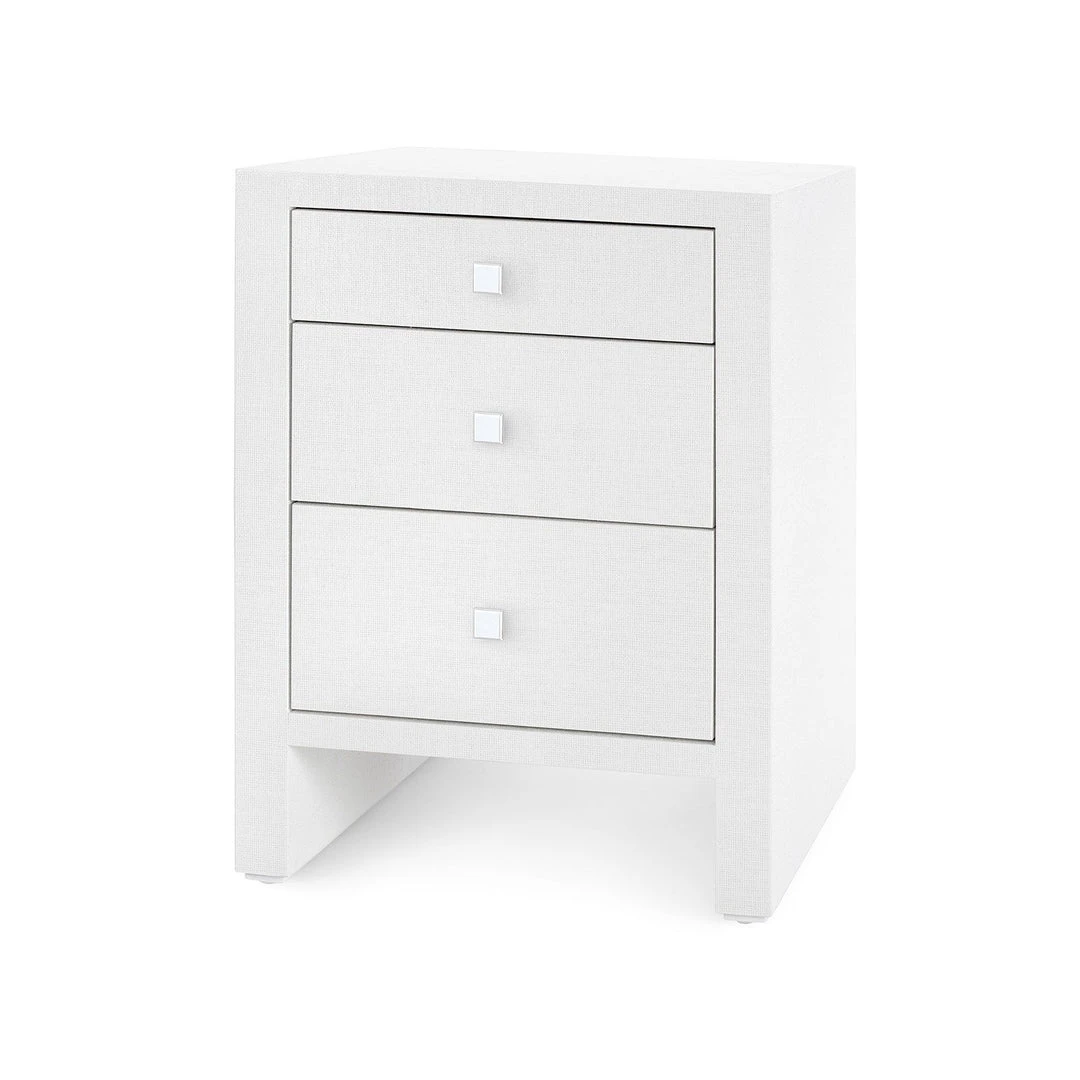 Bungalow 5 Morgan 3 Drawer Side Table White New Arrivals 5 Bungalow 5 Morgan 3 Drawer Side Table White New Arrivals
