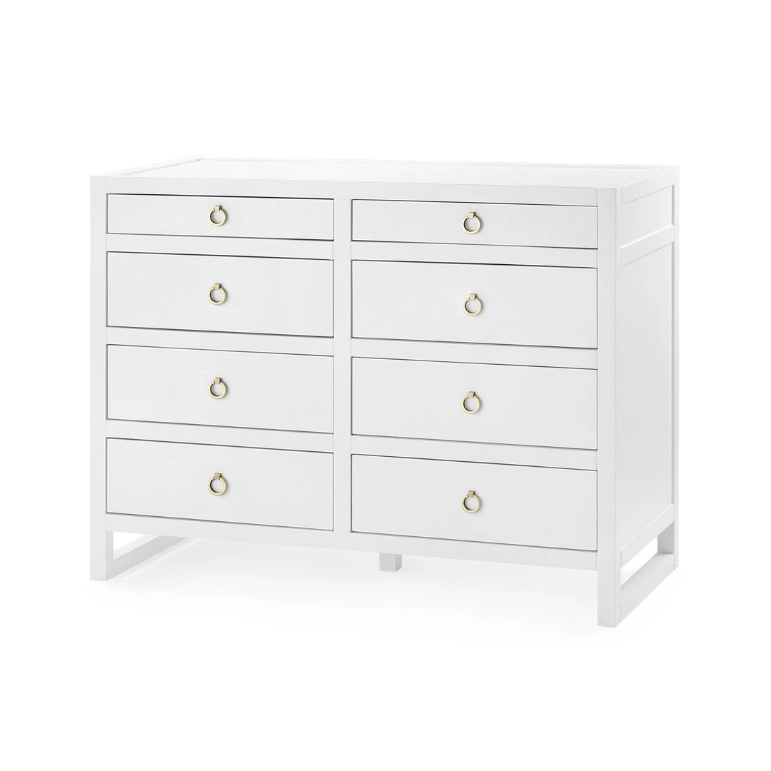 Bungalow 5 Newton Large 8 Drawer Chest White New Arrivals 1 Bungalow 5 Newton Large 8 Drawer Chest White New Arrivals