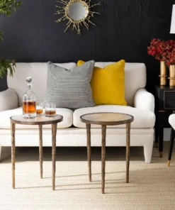 Bungalow 5 New Arrivals Nora Side Table Antique Brass