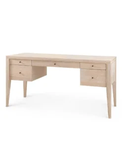 Bungalow 5 Paola Desk Bleached Cerused Oak