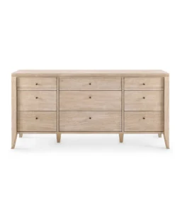 Bungalow 5 Paola Extra Large 9 Drawer Dresser Bleached Cerused Oak New Arrivals