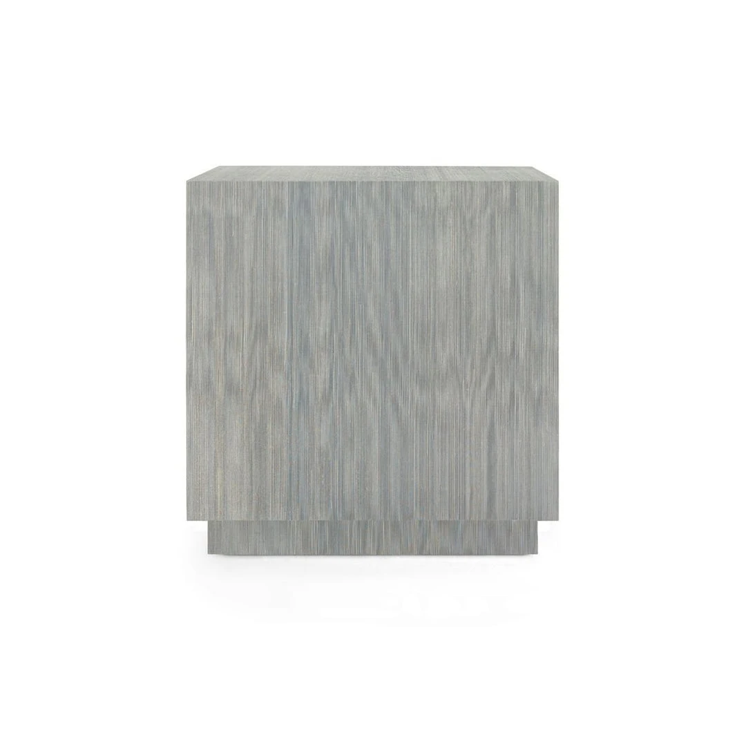Bungalow 5 New Arrivals Parker 2 Drawer Side Table Slate Blue Lacquered Grasscloth 5 Bungalow 5 New Arrivals Parker 2 Drawer Side Table Slate Blue Lacquered Grasscloth