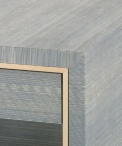 Bungalow 5 New Arrivals Parker 2 Drawer Side Table Slate Blue Lacquered Grasscloth 15 Bungalow 5 New Arrivals Parker 2 Drawer Side Table Slate Blue Lacquered Grasscloth