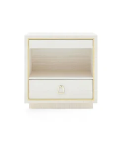 Bungalow 5 Parker 2 Drawer Side Table Light Natural New Arrivals