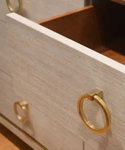 Bungalow 5 Parker Extra Large 9 Drawer Chest Silver Lacquered Grasscloth 15 Bungalow 5 Parker Extra Large 9 Drawer Chest Silver Lacquered Grasscloth