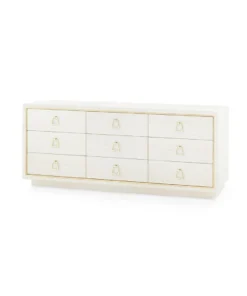 Bungalow 5 Parker Extra Large 9 Drawer Chest Light Natural New Arrivals