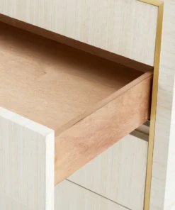 Bungalow 5 Parker Large 5 Drawer Chest Light Natural New Arrivals