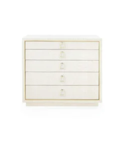 Bungalow 5 Parker Large 5 Drawer Chest Light Natural New Arrivals
