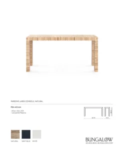 Bungalow 5 Parsons Large Console Natural