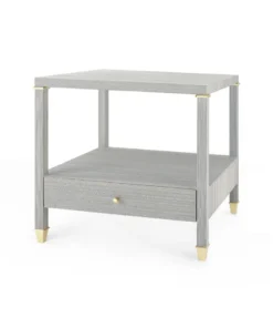 Bungalow 5 New Arrivals Pascal 1 Drawer Side Table Slate Blue