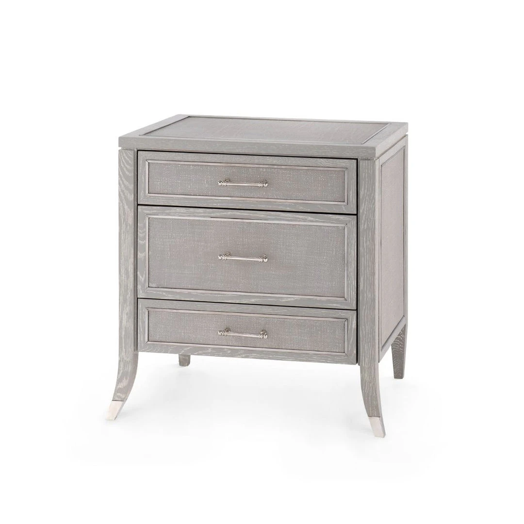 Bungalow 5 Paulina 3 Drawer Side Table Gray New Arrivals 1 Bungalow 5 Paulina 3 Drawer Side Table Gray New Arrivals