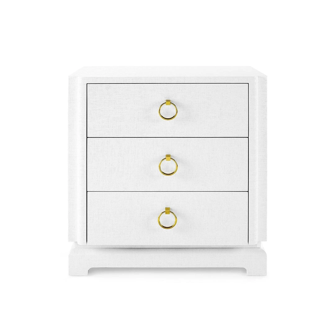 Bungalow 5 Pavel 3 Drawer Side Table White New Arrivals 1 Bungalow 5 Pavel 3 Drawer Side Table White New Arrivals