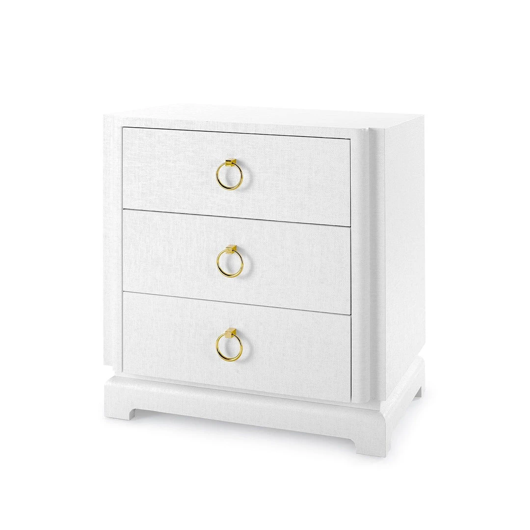Bungalow 5 Pavel 3 Drawer Side Table White New Arrivals 3 Bungalow 5 Pavel 3 Drawer Side Table White New Arrivals