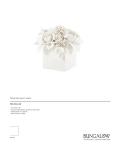 Bungalow 5 New Arrivals Peony Bouquet White 13 Bungalow 5 New Arrivals Peony Bouquet White