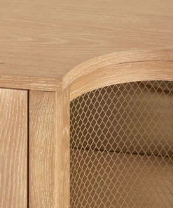 Bungalow 5 New Arrivals Rene Cabinet Natural Cerused Oak