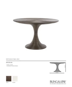 Bungalow 5 Rope Dining Table Gray 11 Bungalow 5 Rope Dining Table Gray
