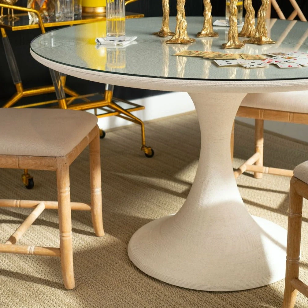 Bungalow 5 New Arrivals Rope Dining Table White 5 Bungalow 5 New Arrivals Rope Dining Table White