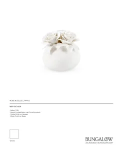 Bungalow 5 New Arrivals Rose Bouquet White